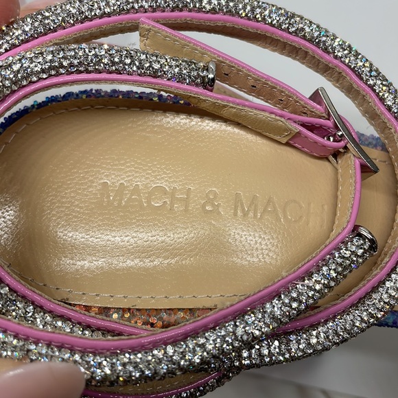 Mach & Mach crystal & glitter sequin heels - Picture 10 of 17